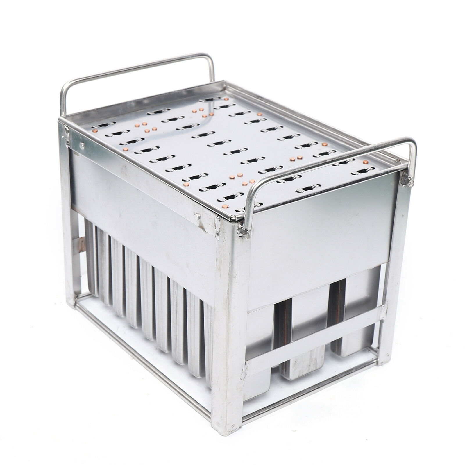 30pcs Stainless Steel Ice Cream Mold Reusable Candy Juice Popsicle Maker Mould - Fresh Stock Dated October 2025