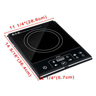 1800W Electric Single Induction Cooker Portable Burner Cooktop Digital Hot Plate - Fresh Stock Dated October 2025
