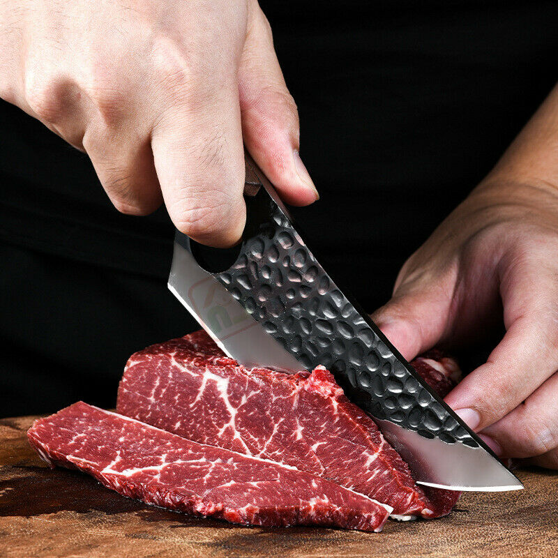 Japanese Hand Forged Cleaver Stainless Steel Boning Knife Kitchen Cooking Knives - Fresh Stock Dated October 2025