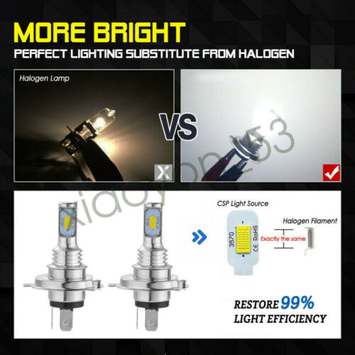For Honda GL1500 Goldwing 1988-1997 LED Headlight Bulbs Replace 34901-MN5-003 US - Fresh Stock Dated October 2025