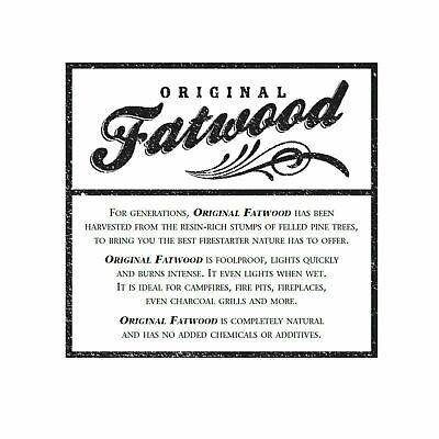 Fatwood Fire Starters 25 Pounds Natural Wood Kindling Quick Start Pieces - Fresh Stock Dated October 2025