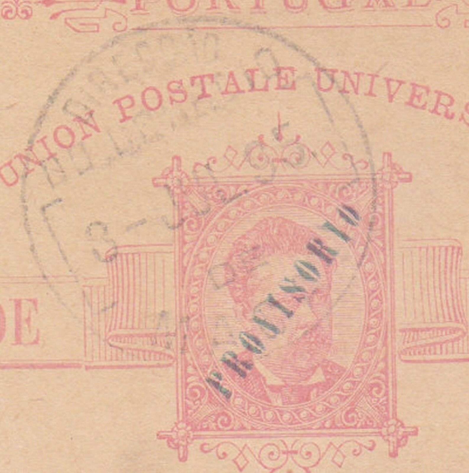 CHINA MACAU 1895 'PROVISORIO' 3 AVOS POSTAL CARD SENT TO COLOMBUS CEYLON RRR - Fresh Stock Dated October 2025