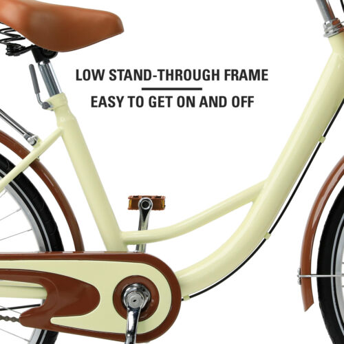 Beach Cruiser Bike 26 Inch Bicycle Step-through Frame Comfort Classic Ride - Fresh Stock Dated October 2025