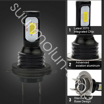 High Power HID LED Headlight Bulb Lights For Kawasaki Ninja 650R 250R 2006-2016 - Fresh Stock Dated October 2025