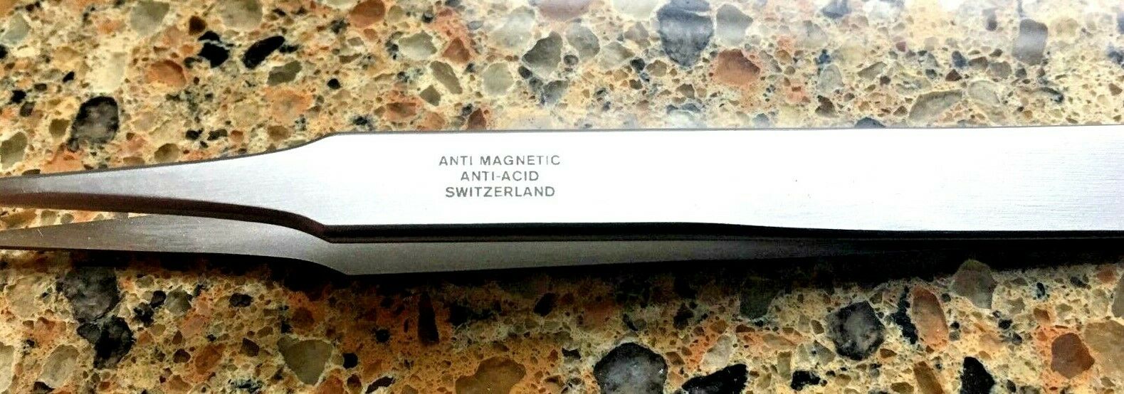 VINTAGE JANEL #2 9B-302AM ANTI MAGNETIC & ACID, NICKEL TWEEZERS MADE SWITZERLAND - Fresh Stock Dated October 2025