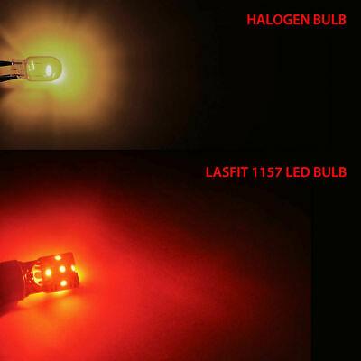 1157 LED Brake Stop Tail Light Bulbs Lamps for Motorcycle Pure Red Free Return - Fresh Stock Dated October 2025
