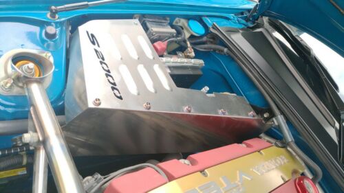 Honda S2000 custom-made stainless steel Heat Shield with fuse box cover. - Fresh Stock Dated October 2025