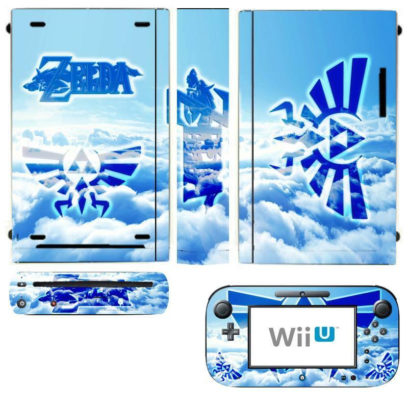Zelda Skin Sticker Cover for Nintendo Wii U Console & Controller skins - Fresh Stock Dated October 2025