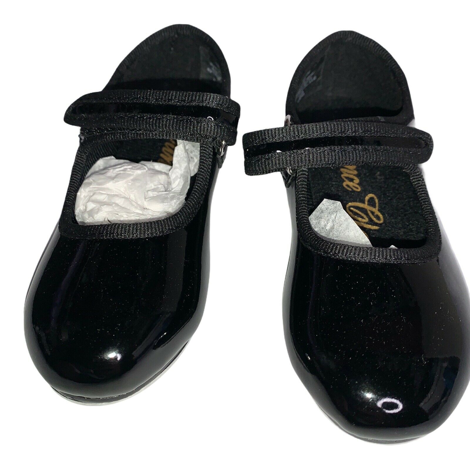 Mary Jane Girls Size 6.5 Black Patent Tap Shoes - Fresh Stock Dated October 2025