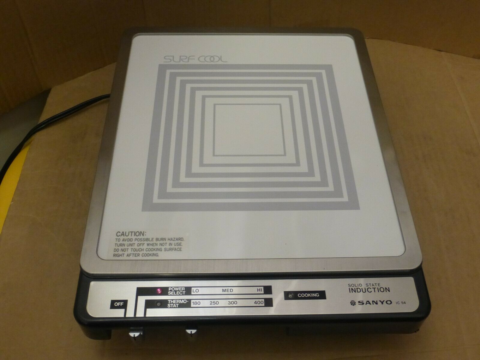Sanyo Surf Cool Portable Induction Cooktop Vintage Very RARE - Fresh Stock Dated October 2025