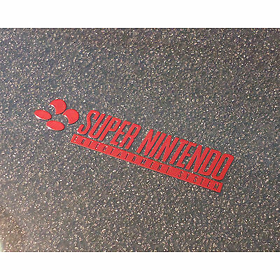 Super Nintendo SNES Label / Aufkleber / Sticker / Badge / Logo 46mm x 9mm [244b] - Fresh Stock Dated October 2025