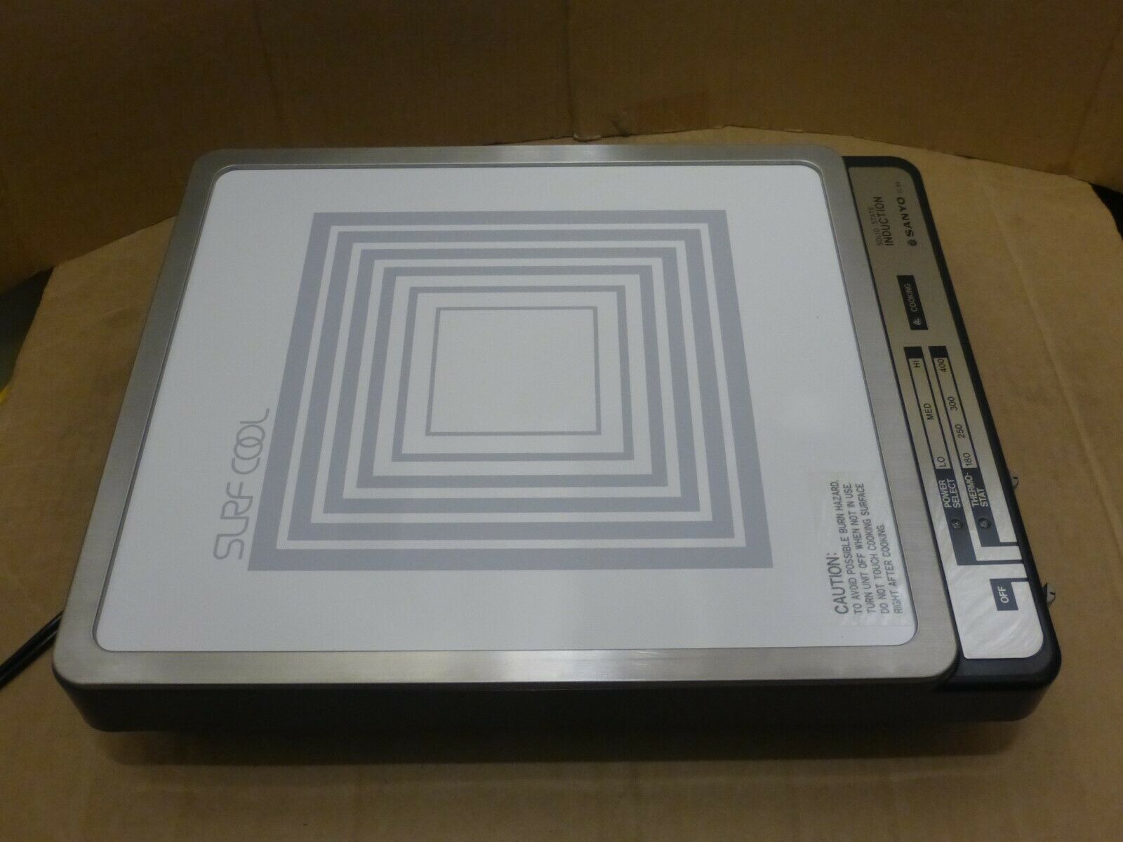 Sanyo Surf Cool Portable Induction Cooktop Vintage Very RARE - Fresh Stock Dated October 2025