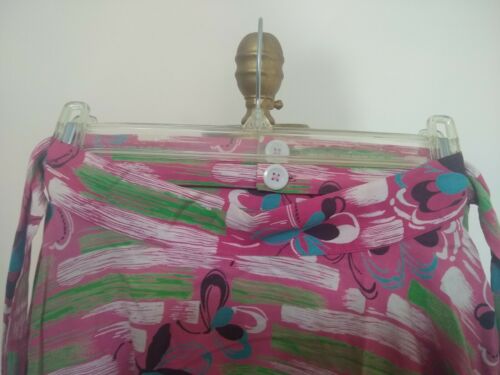 Vintage Tropical Floral Print Skirt handmade xs - Fresh Stock Dated October 2025
