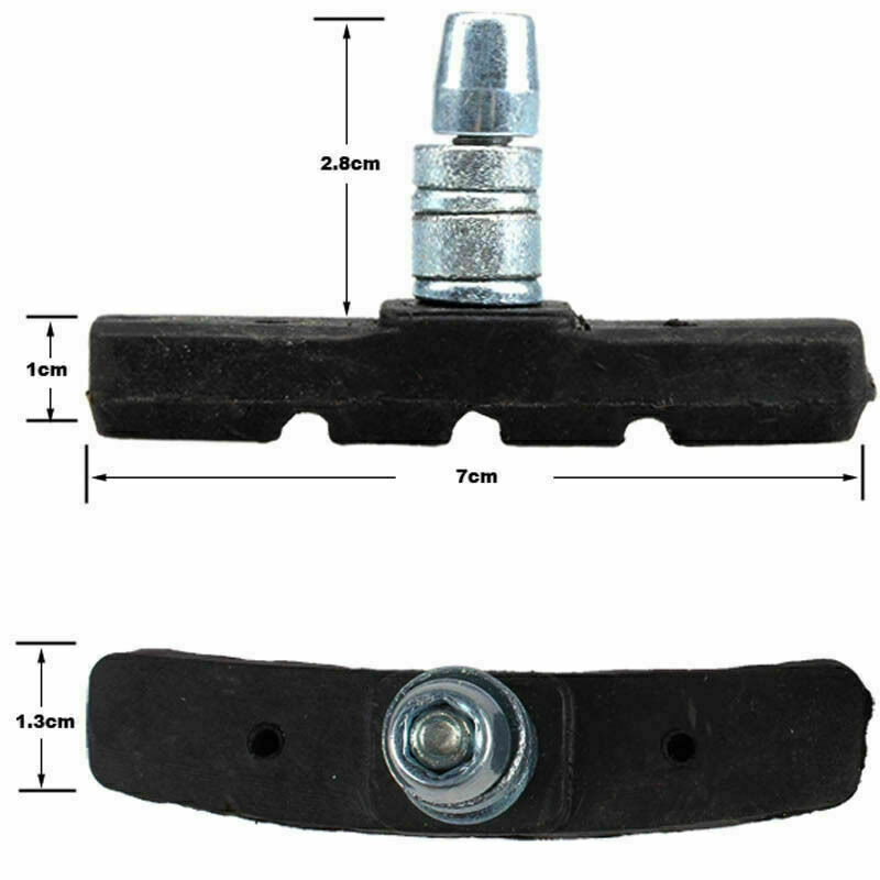 Mountain Bike MTB BMX V Brake Pads Shoes 60mm/70mm TWO Pairs - Fresh Stock Dated October 2025