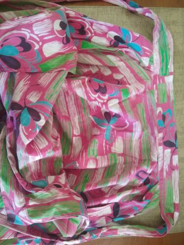 Vintage Tropical Floral Print Skirt handmade xs - Fresh Stock Dated October 2025
