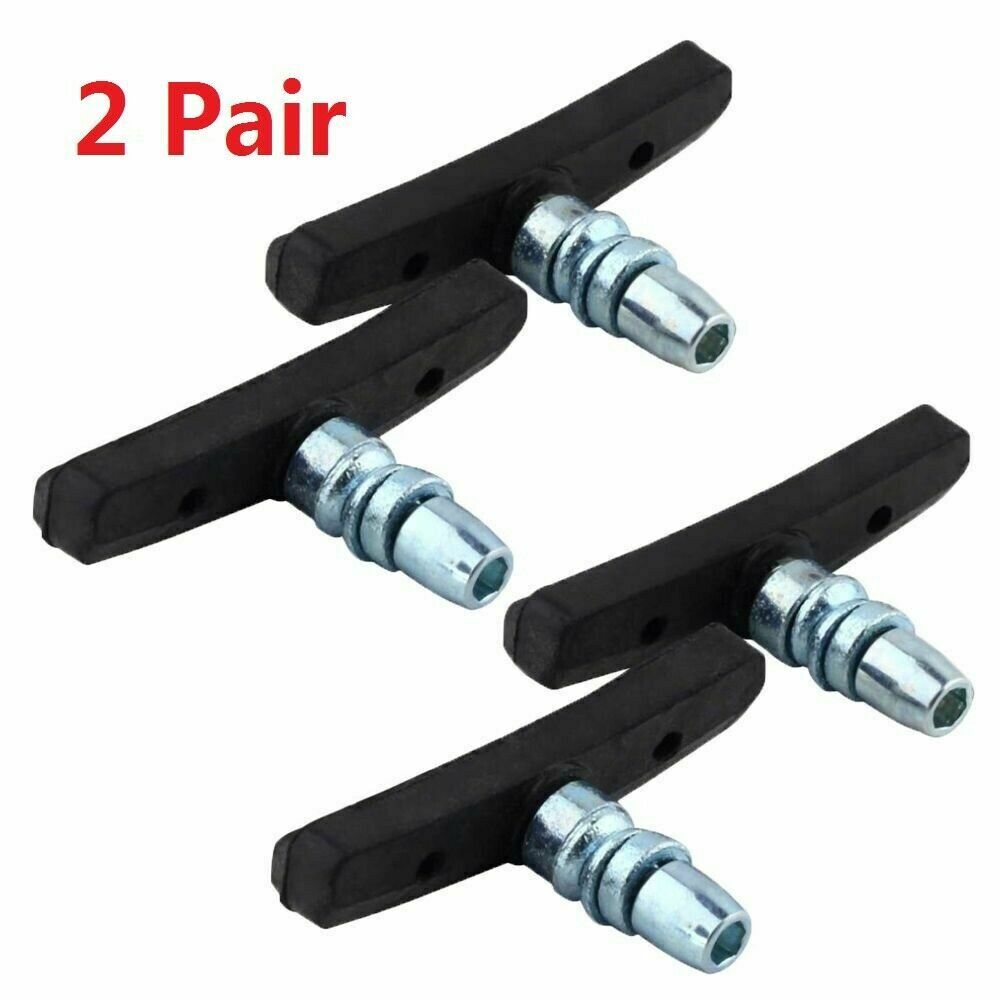 Mountain Bike MTB BMX V Brake Pads Shoes 60mm/70mm TWO Pairs - Fresh Stock Dated October 2025