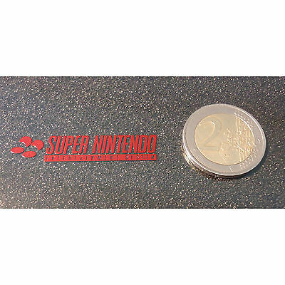 Super Nintendo SNES Label / Aufkleber / Sticker / Badge / Logo 46mm x 9mm [244b] - Fresh Stock Dated October 2025
