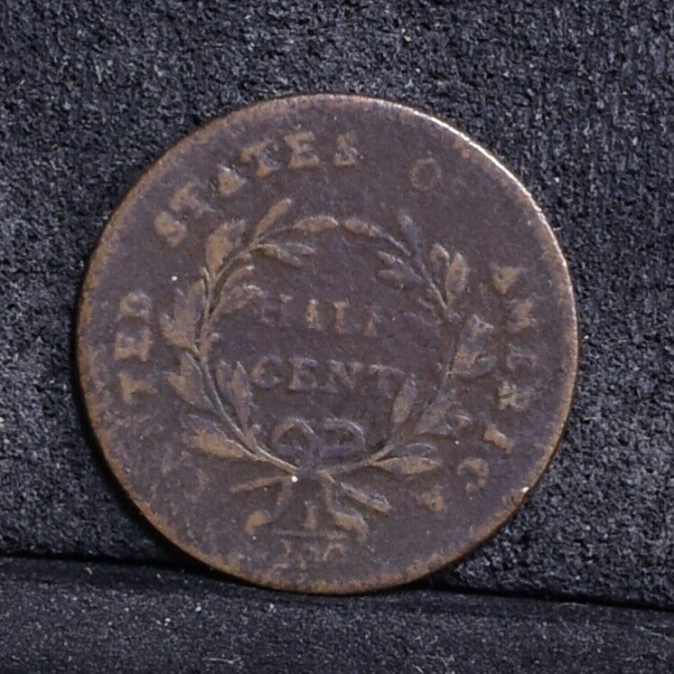 1797 Half Cent - Plain Edge - VG (#35663) - Fresh Stock Dated October 2025