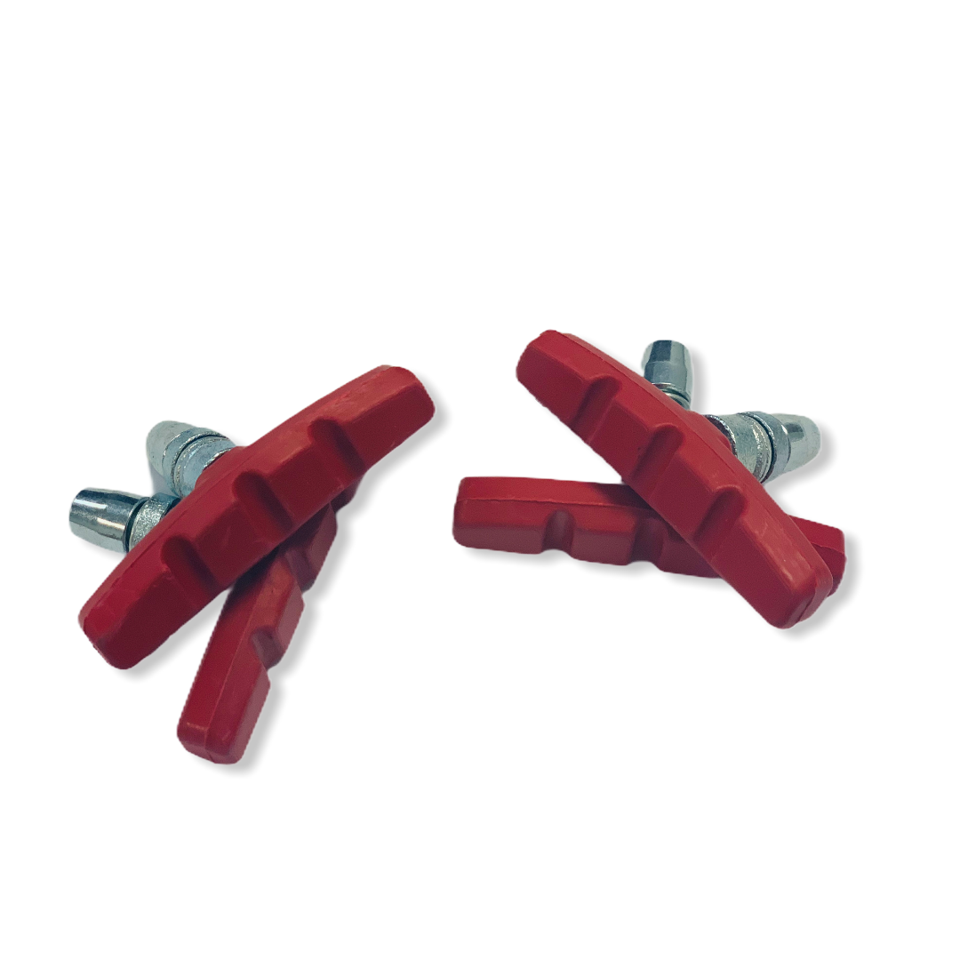 Mountain Bike MTB BMX V Brake Pads Shoes 60mm/70mm TWO Pairs - Fresh Stock Dated October 2025