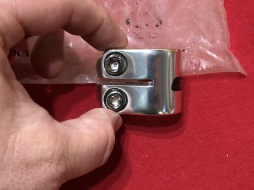 UNUSED SILVER 1 INCH GT DOUBLE SEAT POST CLAMP OLD SCHOOL BMX - Fresh Stock Dated October 2025