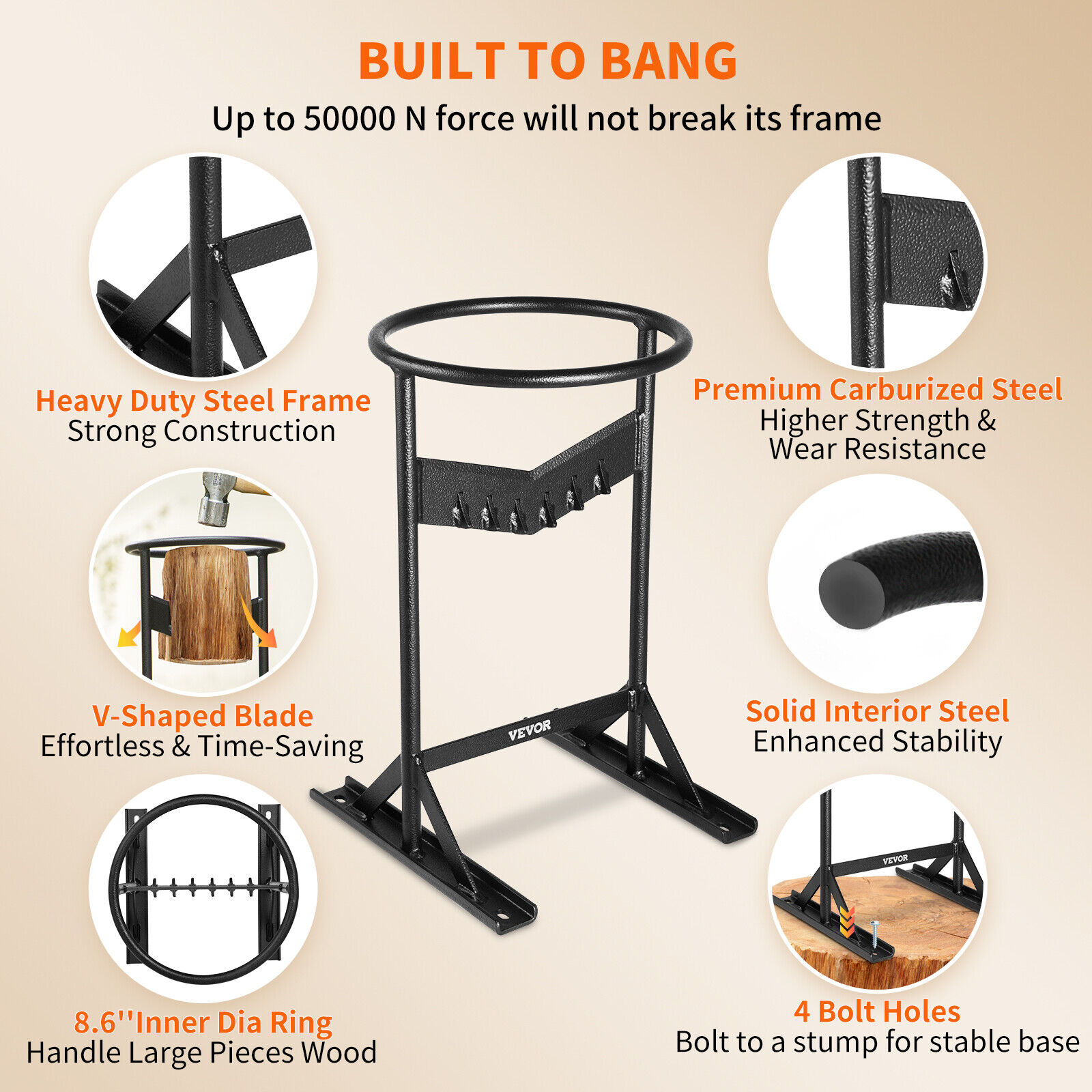 VEVOR Firewood Splitter 9