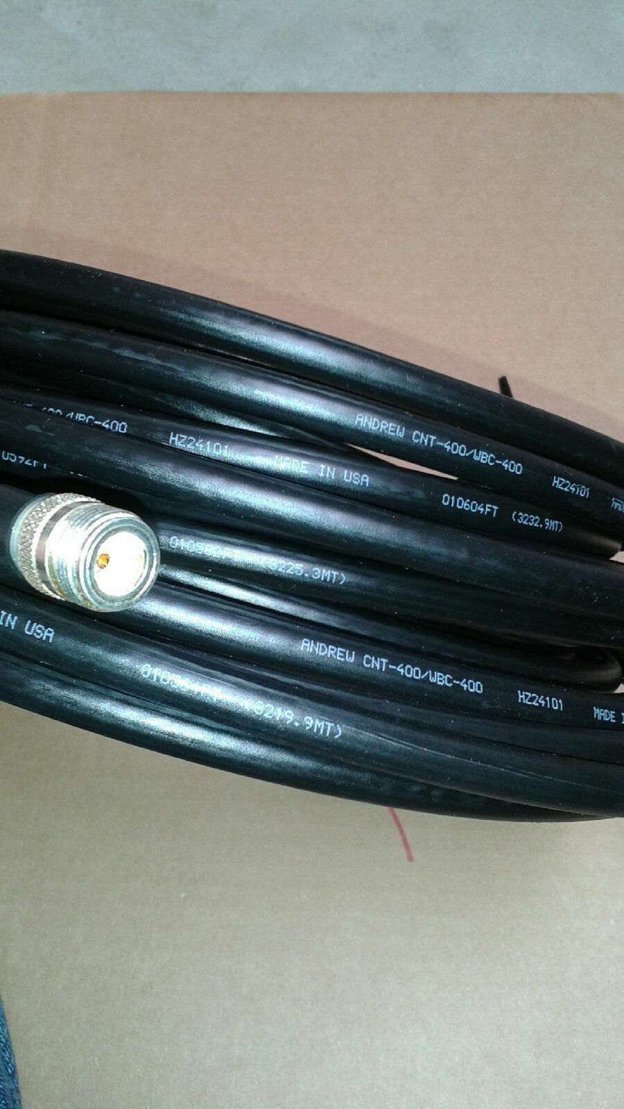 US  MADE  LMR-400  N  Male to  N Female    25 FT  Antenna Coax  Cable - Fresh Stock Dated October 2025