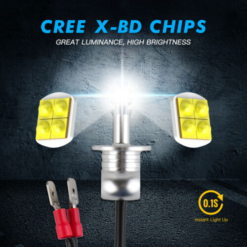 Bevinsee H3 LED Headlight Bulb For Buell Firebolt XB9R XB12R 03 04-09 Lightning - Fresh Stock Dated October 2025