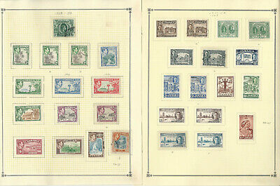 Jamaica Stamp Collection on 9 Scott Pages, 1919-1963, JFZ - Fresh Stock Dated October 2025