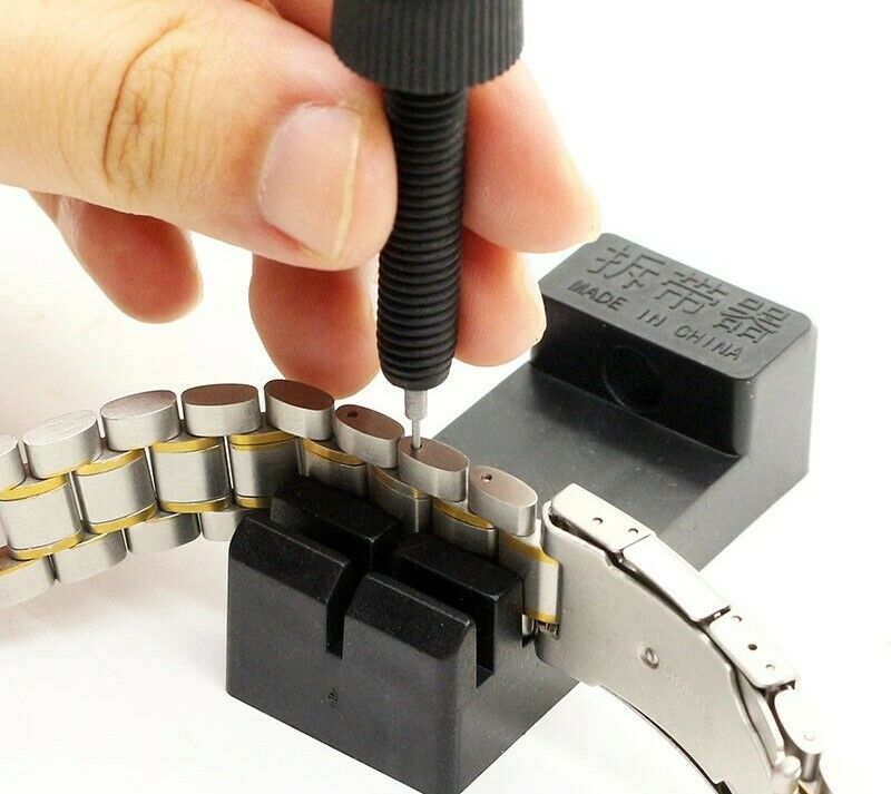 Watch Band Link Remover Repair Strap Bracelet Tool Pin Kit Adjustable - Fresh Stock Dated October 2025