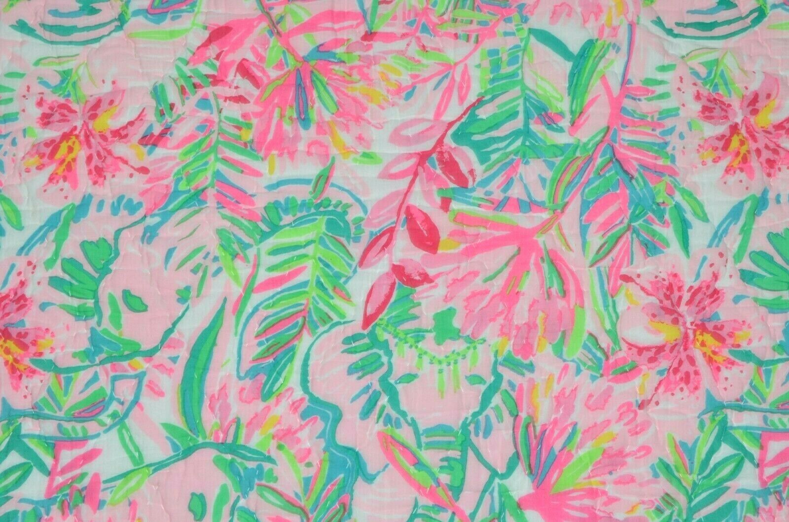 Pottery Barn Lilly Pulitzer Lilly of the Jungle Reversible Euro Sham NWOT Pink - Fresh Stock Dated October 2025