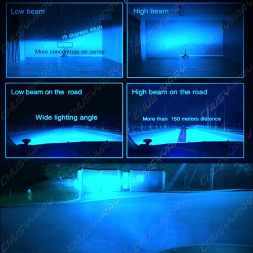For Honda CBR 600rr 1000rr 2003-2017 - H7 LED Headlight Bulbs 8000K Ice Blue - Fresh Stock Dated October 2025