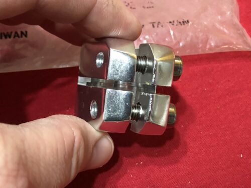 UNUSED SILVER 1 INCH GT DOUBLE SEAT POST CLAMP OLD SCHOOL BMX - Fresh Stock Dated October 2025