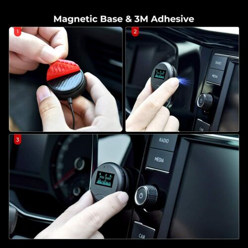 Mpow Bluetooth 5.0 Car Kit Wireless Receiver W/ 3.5mm Ground Loop Noise Isolator - Fresh Stock Dated October 2025