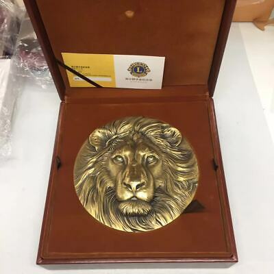 China 180mm Brass Medal - Lion - Fresh Stock Dated October 2025