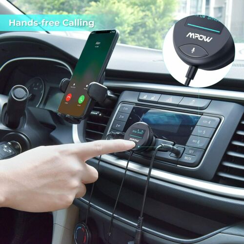 Mpow Bluetooth 5.0 Car Kit Wireless Receiver W/ 3.5mm Ground Loop Noise Isolator - Fresh Stock Dated October 2025