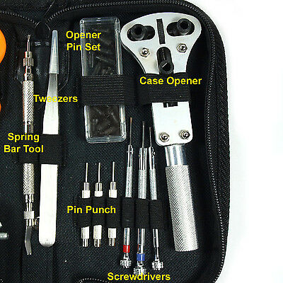 Watch Repair Tool Kit Case Opener Link Remover Spring Bar Tool Watch Hand Puller - Fresh Stock Dated October 2025