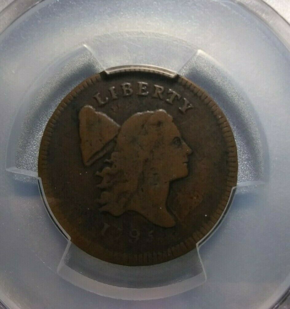 1795 Liberty Cap HALF CENT >Lettered Edge< PCGS VG10 >RARE< SUPER FAST SHIPPING! - Fresh Stock Dated October 2025