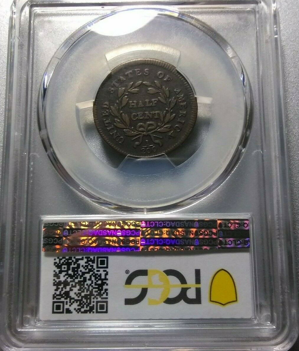 1795 Liberty Cap HALF CENT >Lettered Edge< PCGS VG10 >RARE< SUPER FAST SHIPPING! - Fresh Stock Dated October 2025
