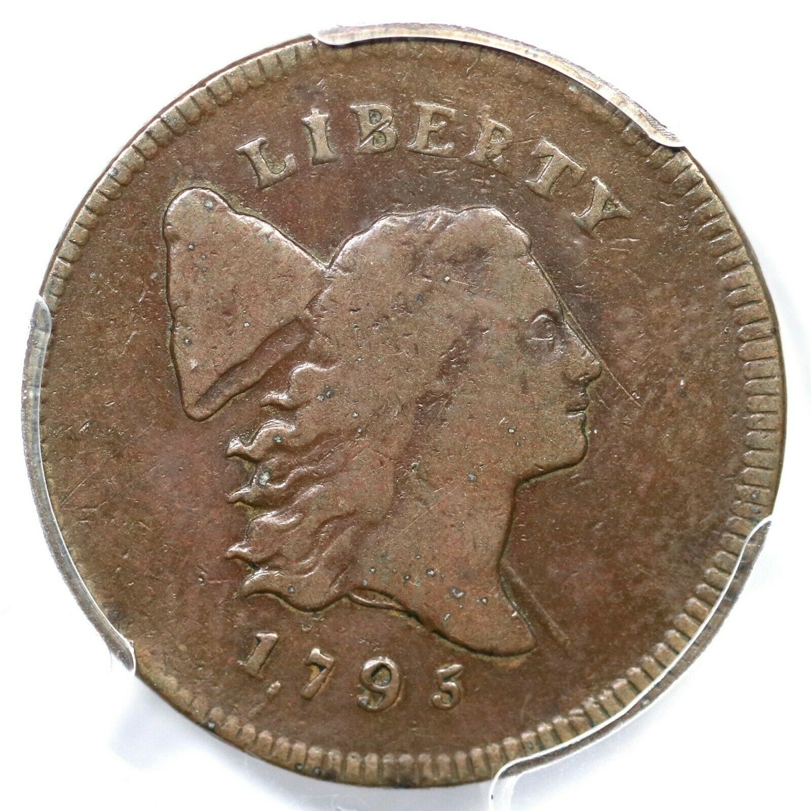 1795 C-4 R-3 PCGS F 15 Punctuated Date Liberty Cap Half Cent Coin 1/2c - Fresh Stock Dated October 2025