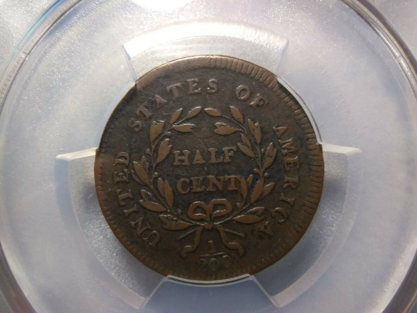 1795 Liberty Cap HALF CENT >Lettered Edge< PCGS VG10 >RARE< SUPER FAST SHIPPING! - Fresh Stock Dated October 2025
