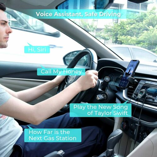 Mpow Bluetooth 5.0 Car Kit Wireless Receiver W/ 3.5mm Ground Loop Noise Isolator - Fresh Stock Dated October 2025