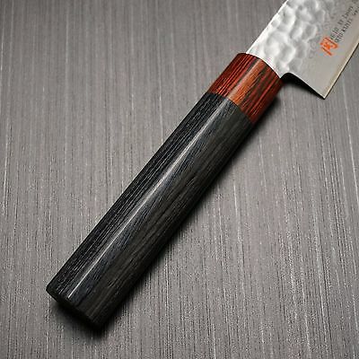 Japanese SETO ISEYA Hammered Damascus VG10 Small Santoku Knife Seki Japan I-8 - Fresh Stock Dated October 2025