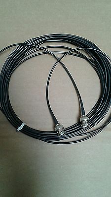 US MADE   BNC Male TO BNC Male  RG-174  coax  cable  30 ft  50 ohm - Fresh Stock Dated October 2025