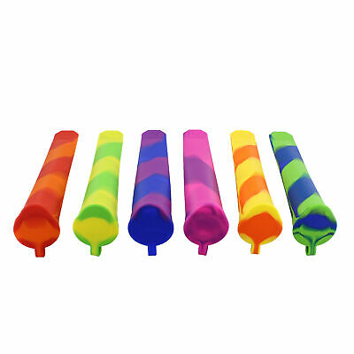 7Penn Ice Pop Molds Popsicle Molds - 6 Pc Silicone Frozen Yogurt Tubes with Lids - Fresh Stock Dated October 2025