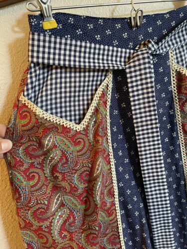Vtg Gunne Sax Long Skirt Paisley Calico Gingham Size 9 Pockets Jessica's Gunnie - Fresh Stock Dated October 2025