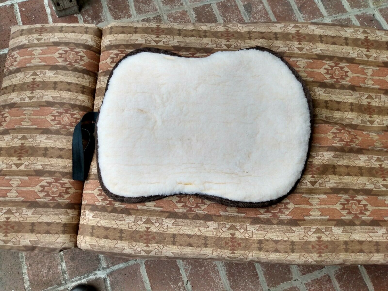 Western Horse Tack Fleece Saddle Seat Cover cream Foam Padded - Fresh Stock Dated October 2025