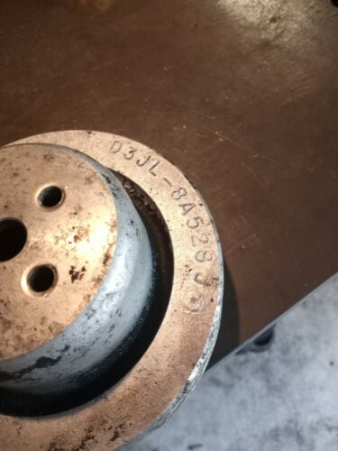 D3JL-8A528-F Ford V8 Aluminum Water Pump Pulley 2 Groove OMC Mercruiser - Fresh Stock Dated October 2025