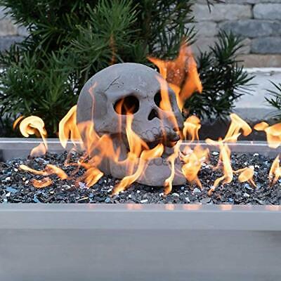 Regal Flame Human Skull Ceramic Wood Large Gas Fireplace Logs Logs for All Ty... - Fresh Stock Dated October 2025