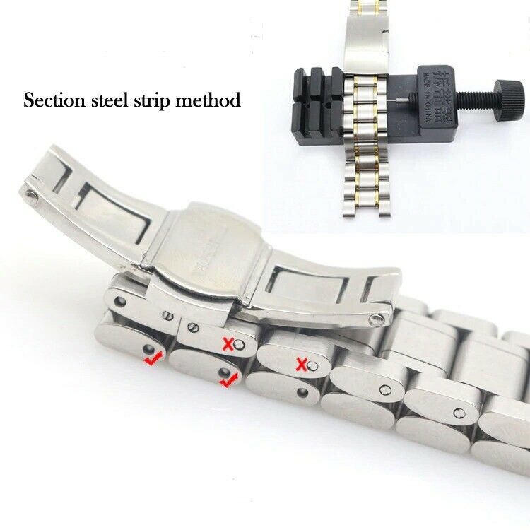 Watch Band Link Remover Repair Strap Bracelet Tool Pin Kit Adjustable - Fresh Stock Dated October 2025