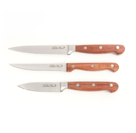 14-Piece Knife Cutlery Set with Wood Block Frontier Collection, Red Rosewood NEW - Fresh Stock Dated October 2025